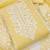 Yellow embroidered chanderi silk salwar