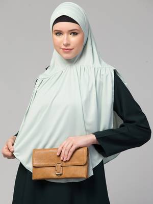 Nazneen gathered Instant Ready to Wear Prayer Hijab 4