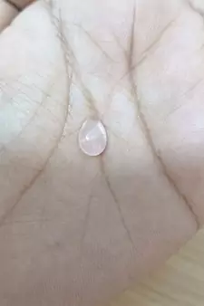 Natural Rose Quartz at Wholesale Rate 1.25 Ratti 1.13 Carat Pear Shape गुलाबी स्फटिक Loose Gemstone Crystal Healing 1 Pc