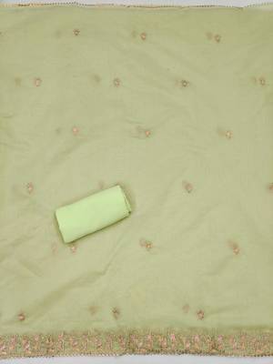 Green embroidered chanderi silk salwar 4