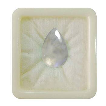 Natural Rainbow Moonstone at Wholesale Rate 11.25 Ratti 10.12 Carat Pear Shape चंद्रकांत Loose Gemstone Astrology 1 Pcs 1