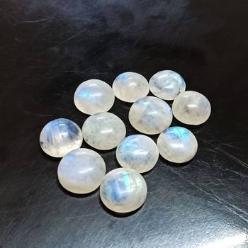 Natural Rainbow Moonstone at Wholesale Rate 6.25 Ratti 5.68 Carat Round Shape चंद्रकांत Loose Gemstone Rashi Ratan 1 Pcs 3