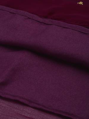 Wine embroidered faux georgette salwar 4