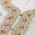 Off White embroidered faux georgette salwar