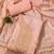Peach jacquard chanderi silk salwar