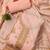 Peach jacquard chanderi silk salwar