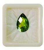 Natural Peridot at Wholesale Rate 8.25 Ratti 7.5 Carat Pear Shape मनी स्टोन Loose Gemstone For Astrology Purpose 1 Pcs