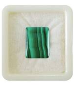 Natural Malachite at Wholesale Rate 11.25 Ratti 10.12 Carat Rectangle Shape दाना फ़िरंग Loose Gemstone Rashi Ratan 1 Pcs