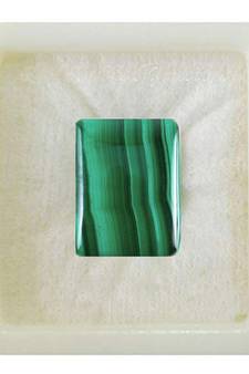 Natural Malachite at Wholesale Rate 12.25 Ratti 11 Carat Rectangle Shape दाना फ़िरंग Loose Gemstone Rashi Ratan 1 Pcs