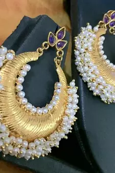 Blue Cubic Zirconia danglers-drops