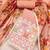 Peach embroidered chanderi silk salwar