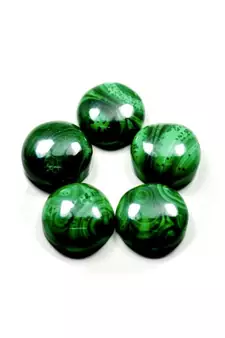Natural Malachite at Wholesale Rate 6.25 Ratti 5.68 Carat Round Shape दाना फ़िरंग Loose Gemstone For Jewelry Making 1 Pc
