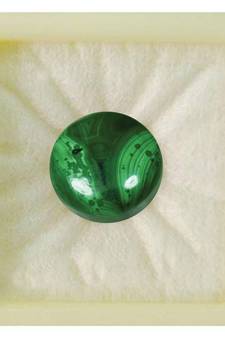 Natural Malachite at Wholesale Rate 8.25 Ratti 7.5 Carat Round Shape दाना फ़िरंग Loose Gemstone For Jewelry Making 1 Pc
