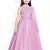 Pink solid silk blend kids-frocks