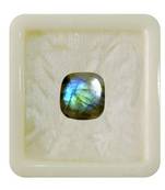 Natural Labradorite at Wholesale Rate 9.25 Ratti 8.36 Carat Cushion Shape मोरपंखी Loose Gemstone For Jewelry Making 1 Pc