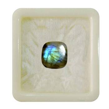 Natural Labradorite at Wholesale Rate 10.25 Ratti 9.25 Carat Cushion Shape मोरपंखी Loose Gemstone Jewelry Making 1 Pcs 1