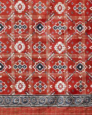 Soft Silk Blend Saree With Printed Border With Blouse 5