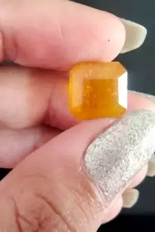 Natural Yellow Sapphire at Wholesale Rate 6.25 Ratti 5.68 Carat Square Shape पुखराज Loose Gemstone Jewelry Making 1 Pcs