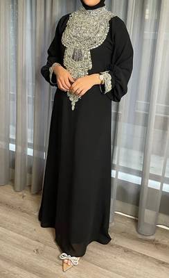 Sale Royal Fashion Dubai Beaded Kaftan Abaya Party African Clothing Crystal Fancy Work New Collection Dresses 2