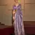 Purple Kanvi silk bland banarasi style soft saree with Blouse