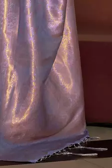 Purple Kanvi silk bland banarasi style soft saree with Blouse