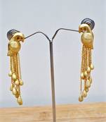Matte Gold Parrot Earrings
