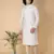 Tabard White printed cotton kurta