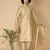 Tabard Beige printed cotton kurta