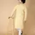 Tabard Yellow printed cotton kurta-pajama