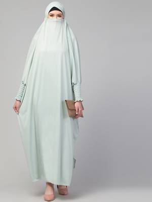 Nazneen Extra Nose Piece Head To Toe Free Size Jilbab 5
