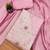Pink printed chanderi silk salwar