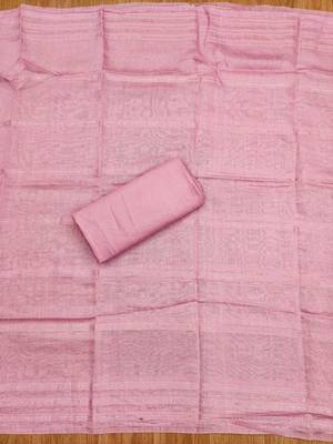 Pink printed chanderi silk salwar 4