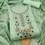 Green hand embroidery chanderi silk salwar