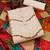 Beige embroidered cotton salwar