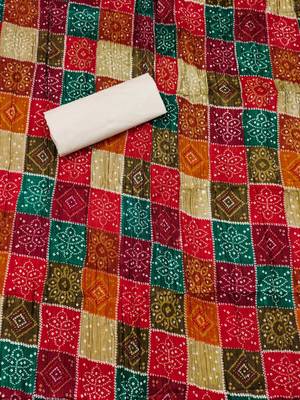 Beige embroidered cotton salwar 4