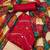 Red embroidered cotton salwar