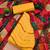 Yellow embroidered cotton salwar