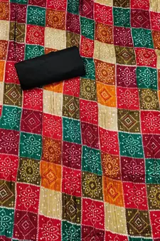 Black embroidered cotton salwar