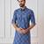Men Indigo Regular Pure Cotton Pathani Kurta