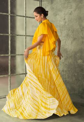 Cream embroidered silk stitched lehenga 3