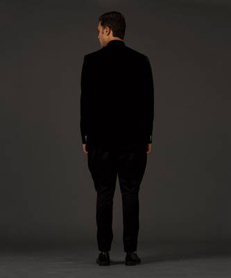 Black Embroidered Bandhgala 2