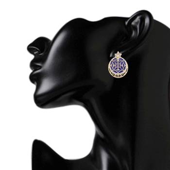 Ethnic Indian Bollywood Fashion Jewelry Set Traditional Earrings 3