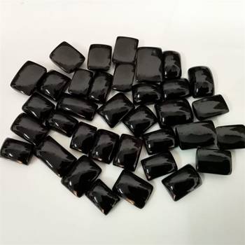 Natural Black Onyx at Wholesale Rate Fine Quality 9.25 Ratti 8.36 Carat Rectangle Shape Haqiq Loose Gemstone 1 Pcs 3