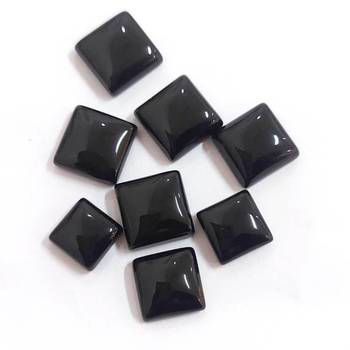 Natural Black Onyx at Wholesale Rate Fine Quality 3.25 Ratti 2.95 Carat Square Shape Haqiq Loose Gemstone 1 Pcs 3