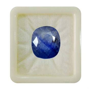 Natural Blue Sapphire at Wholesale Rate Fine Quality 6.25 Ratti 5.68 Carat Cushion Shape Nilam Loose Gemstone 1 Pcs 1