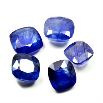 Natural Blue Sapphire at Wholesale Rate Fine Quality 6.25 Ratti 5.68 Carat Cushion Shape Nilam Loose Gemstone 1 Pcs 2