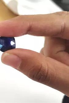 Natural Blue Sapphire at Wholesale Rate Fine Quality 8.25 Ratti 7.5 Carat Cushion Shape Nilam Loose Gemstone 1 Pcs