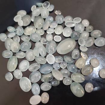 Natural Aquamarine at Wholesale Rate Fine Quality 11.25 Ratti 10.12 Carat Cabochon Oval Shape Beruj Loose Gemstone 1 Pcs 3