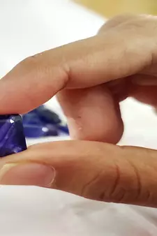 Natural Blue Sapphire at Wholesale Rate Fine Quality 11.25 Ratti 10.12 Carat Rectangle Shape Nilam Loose Gemstone 1 Pcs