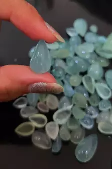 Natural Aquamarine at Wholesale Rate Fine Quality 5.25 Ratti 4.77 Carat Pear Shape Beruj Loose Gemstone 1 Pcs